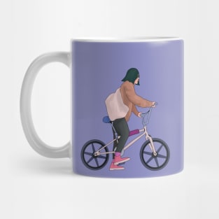 Bicycles and papers 80's Mug